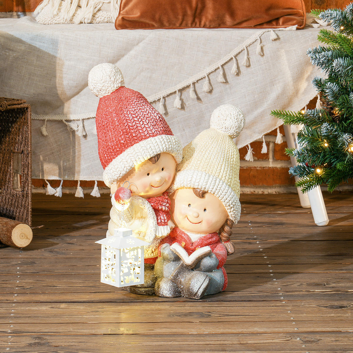 WEIHNACHTSFIGUR - Multicolor, Metall (23/45/30cm) - HOMCOM