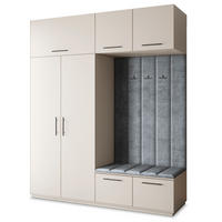 GARDEROBENSCHRANK REMA 200/240/60 cm Modern Garderobe-Set Kaschmir - Kaschmir/Grau, Holzwerkstoff (200/240/60cm) - MASSENO