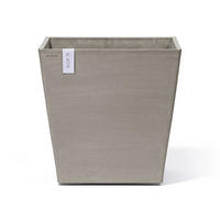 BLUMENTOPF Rotterdam Wheels 50,2/50,2/49,5 cm Taupe - Taupe, Kunststoff (50.2/49.5cm) - Ecopots