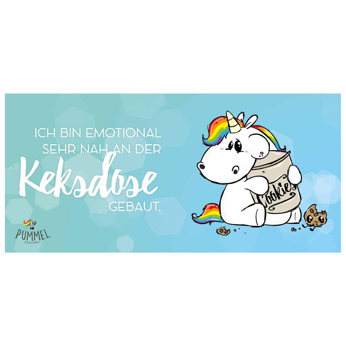 KAFFEEBECHER Pummel & Friends Pummeleinhorn - Ich bin emotional sehr nah an der Keksdose gebaut Mehrfarbig 320 ml - Multicolor, Keramik (0.32L) - United Labels