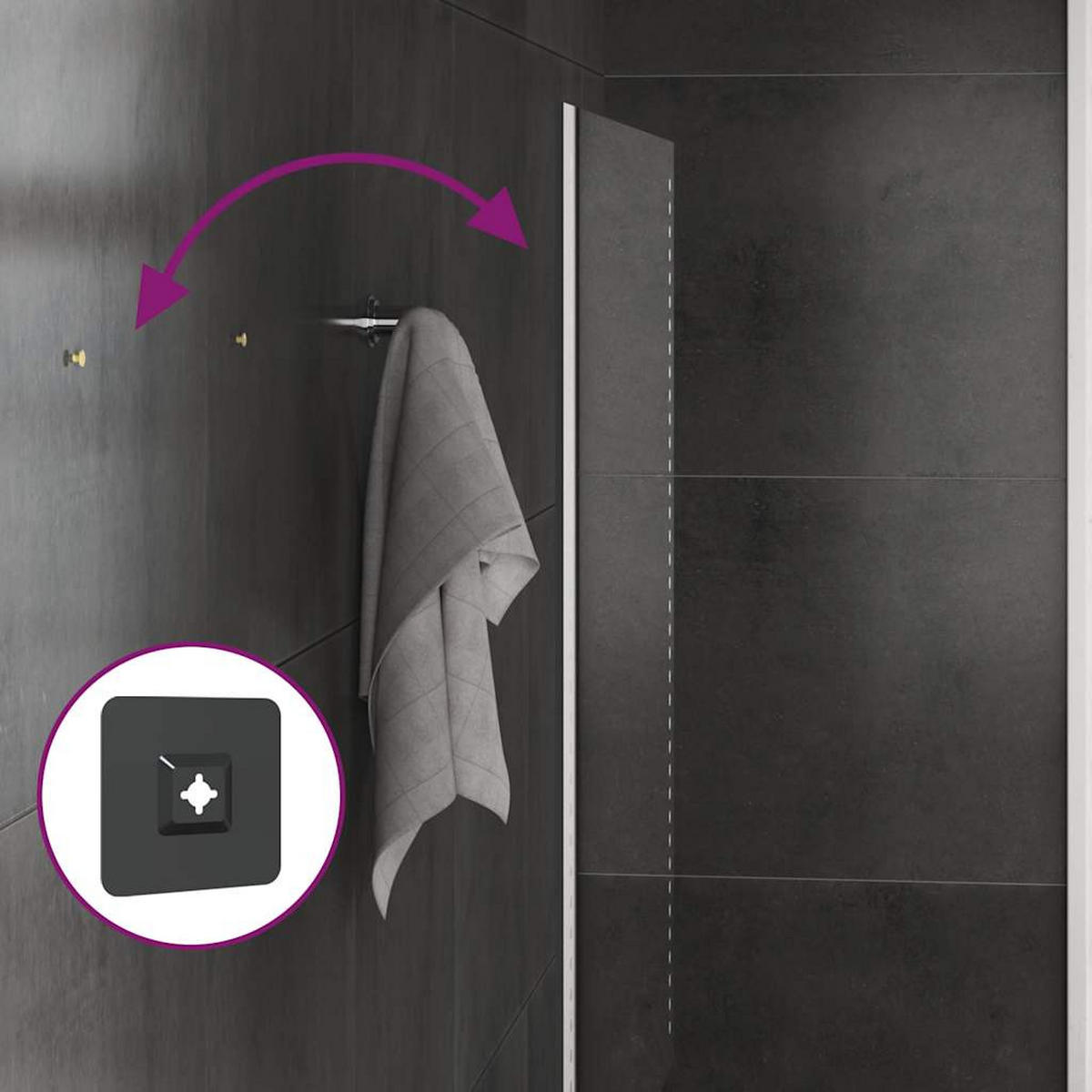 LED-BADSPIEGEL 90x50 cm - Transparent, Glas (50/50/90cm) - furnicato