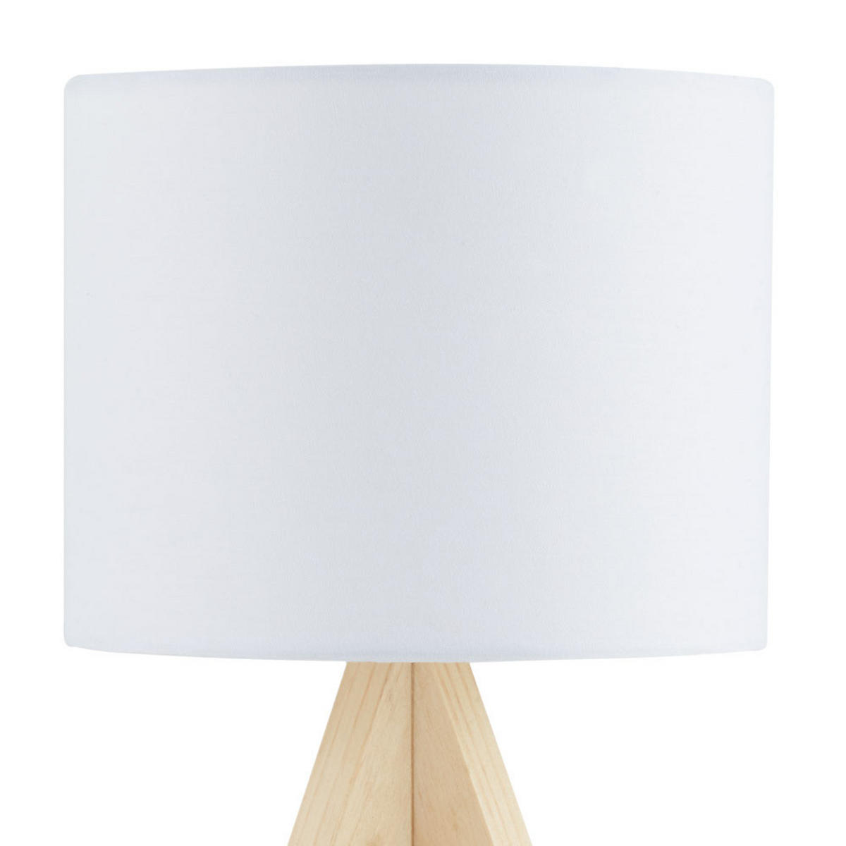 TISCHLEUCHTE Holz Weiß - Weiß, Holz (17/17/33.5cm)
