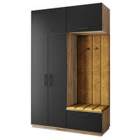 GARDEROBENSCHRANK REMA 150/240/60 cm Modern Garderobe-Set Eiche Wotan - Gelb/Eiche Wotan, Holzwerkstoff (150/240/60cm) - MASSENO