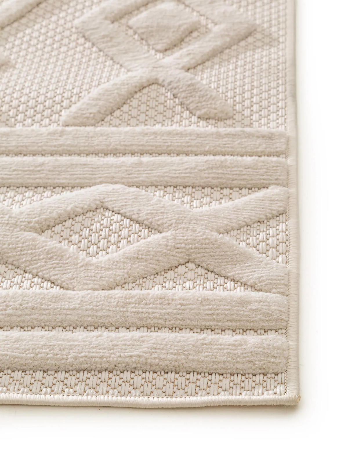 OUTDOORTEPPICH Bonte Cream 80x150 cm - Creme, Textil (80/150cm) - benuta Nest