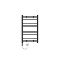BADHEIZKÖRPER elektrisch Sahara 600x800 mm Anthrazit gerade mit Heizstab 600W - Anthrazit, Metall (3/80/60cm) - LuxeBath