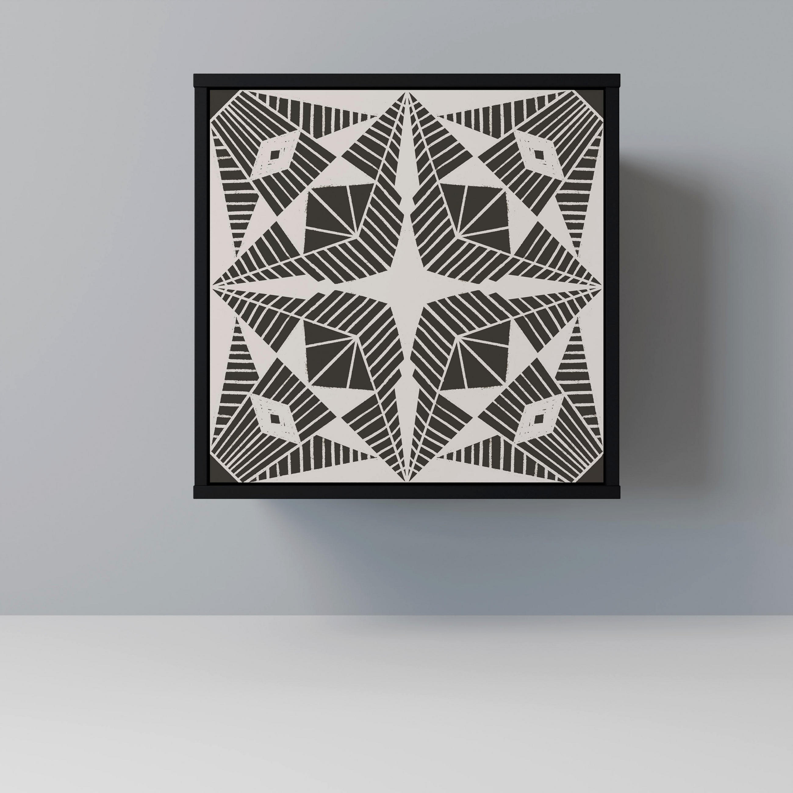 SpaceRebels Sideboard Schwarz 57.5x57.5x42 cm