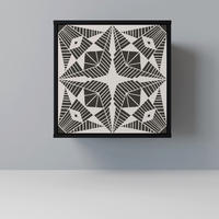 SIDEBOARD MONOCHROME NEXUS, Schwarz, 57,5x42x57,5 cm, Ohne Füße - Multicolor/Schwarz, Holzwerkstoff (57.5/57.5/42cm) - SpaceRebels