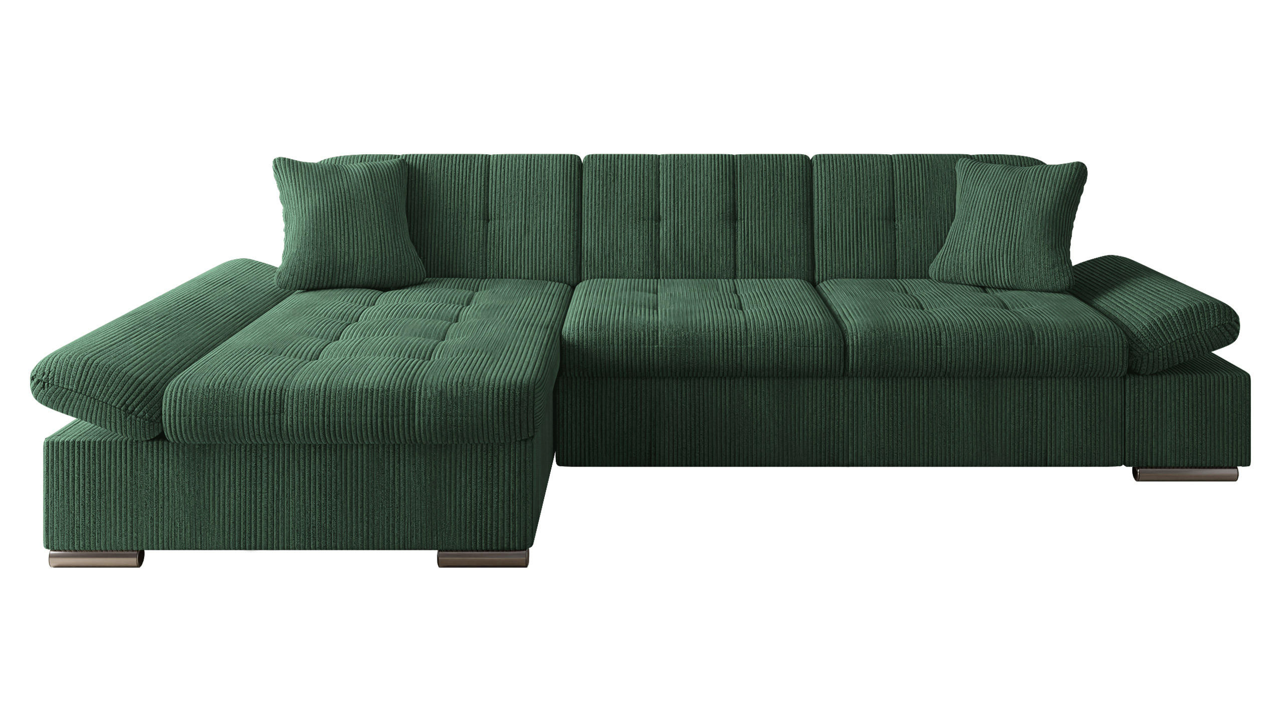 COLTAR Montana Reiat, Stanga - verde închis, material textil/lemn (278/161cm) - MIRJAN24