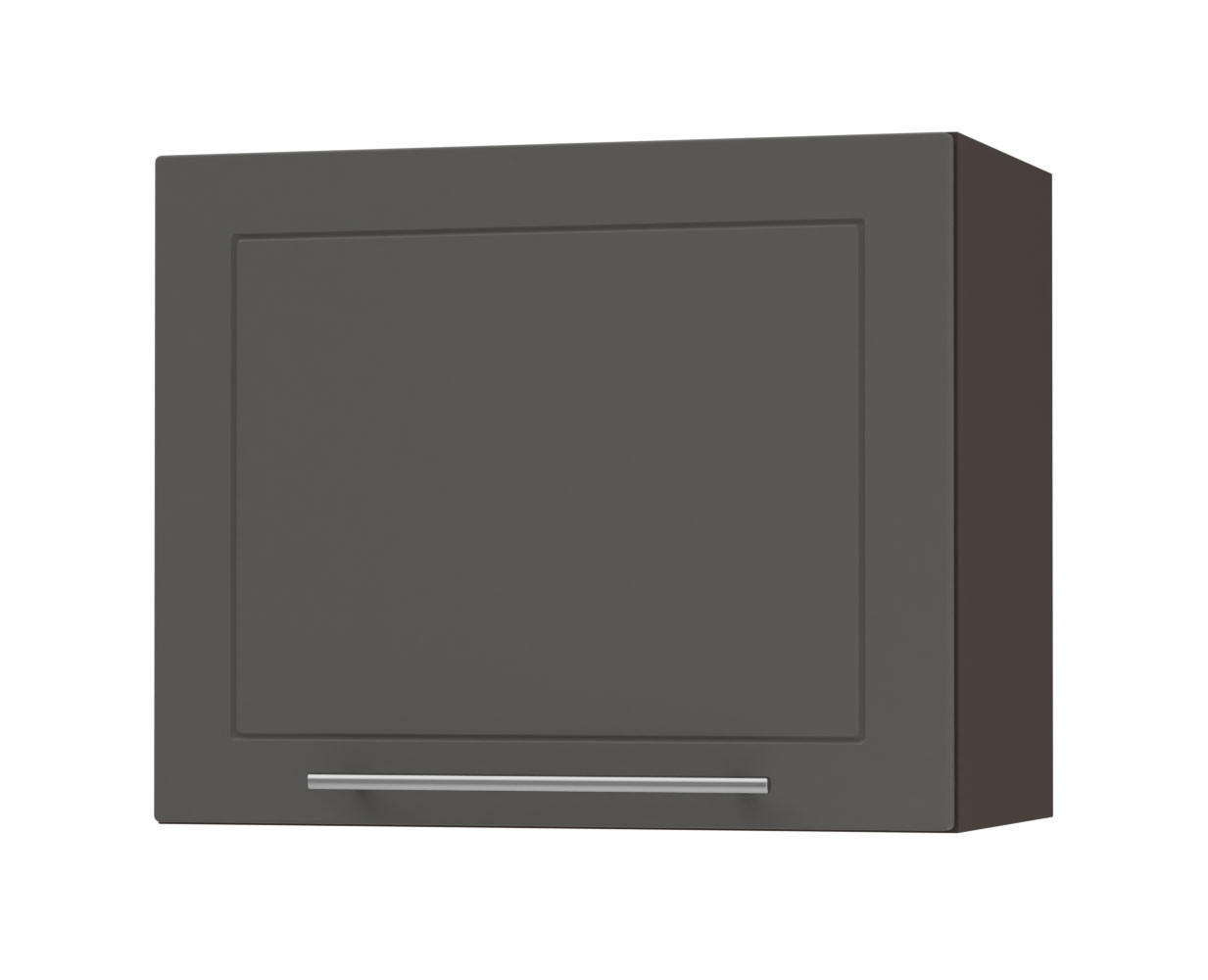KLAPPHÄNGESCHRANK Kvantum W8/60 Graphit Matt / Lava Matt 60 / 32,5 / 50cm - Dunkelgrau/Graphitfarben, Holz/Holzwerkstoff (60/50/32.5cm) - Feldmann-Wohnen