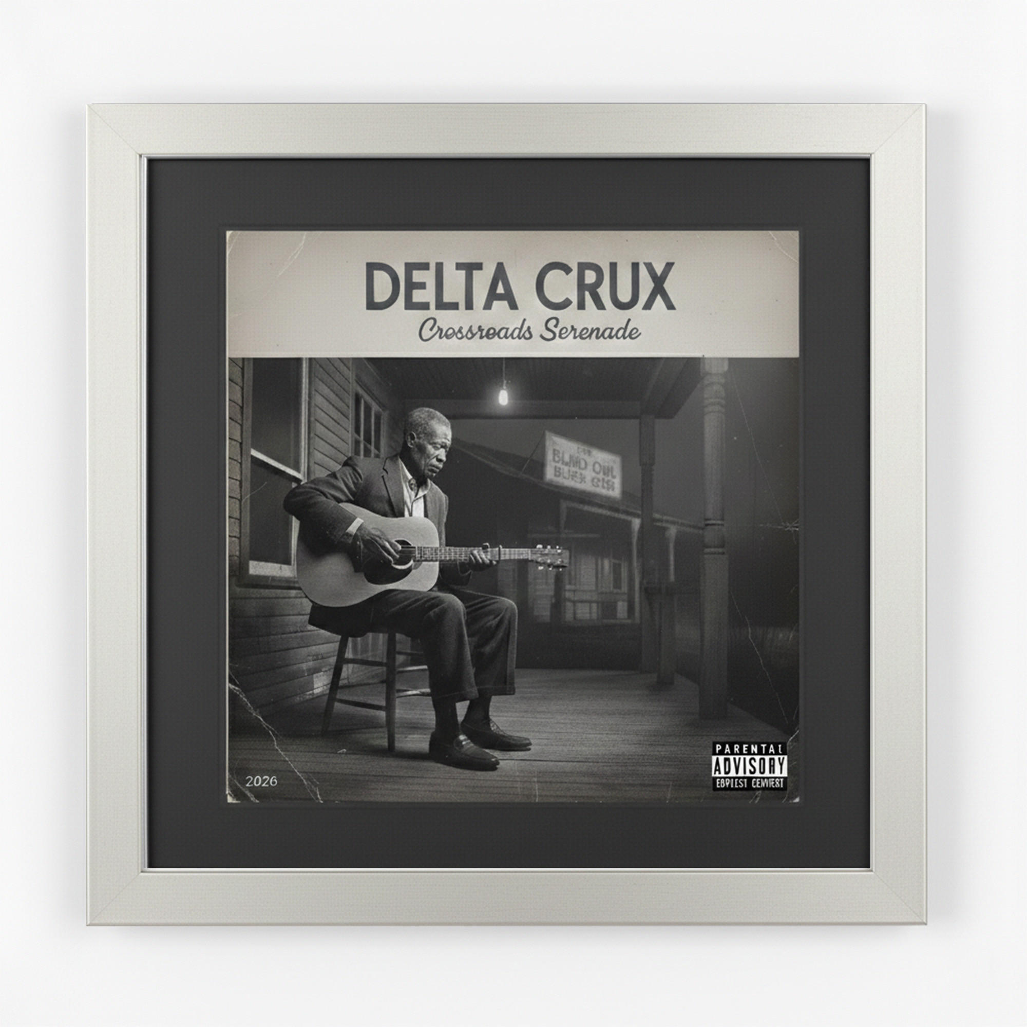 SCHALLPLATTEN BILDERRAHMEN 40/40 2er Set - Platinfarben, Holz (40/40cm) - K-Möbel