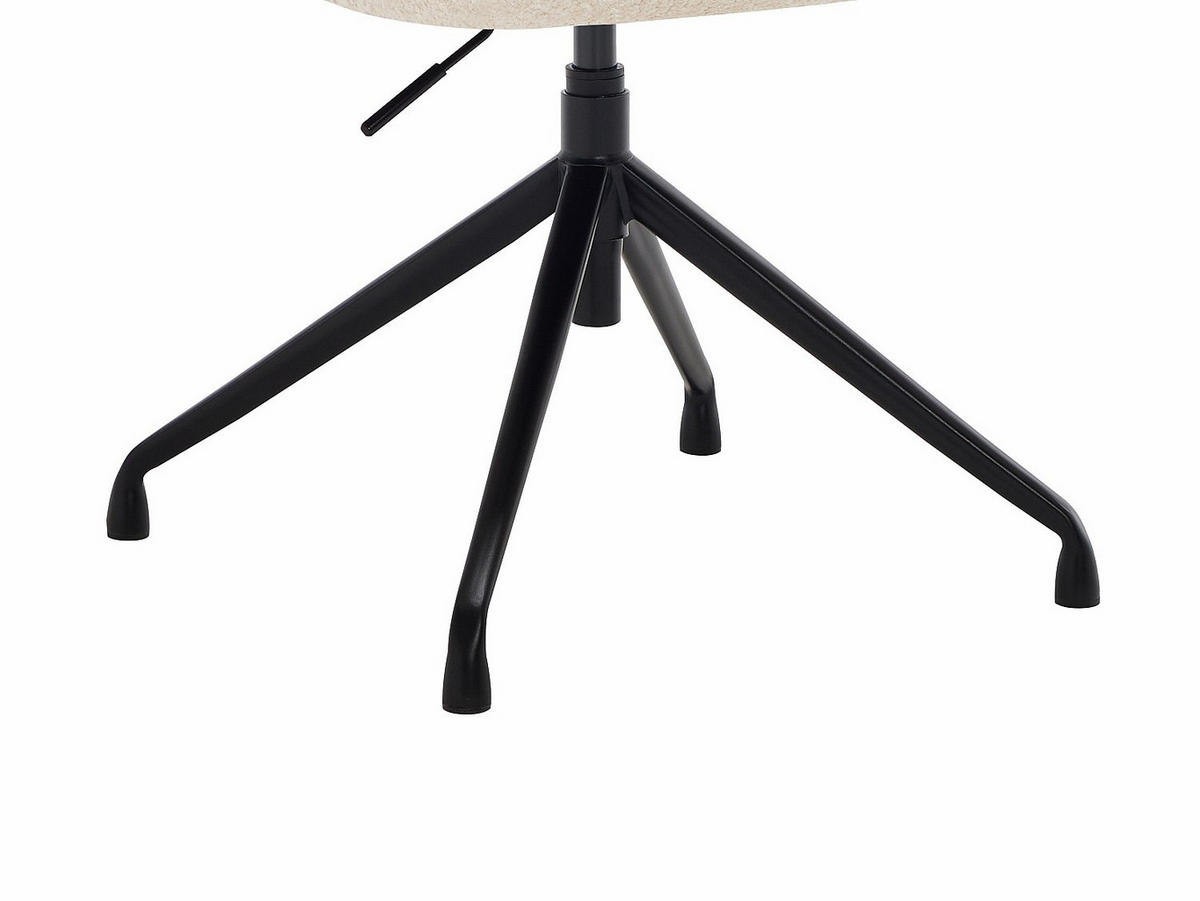 BÜROSTUHL ohne Armlehnen - 59 x 56 - stoff - weiß Dumali - Weiß, Textil/Metall (59/84.5/56cm) - Vente-Unique
