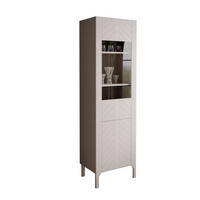 GLASVITRINE LUMI, Kaschmir - Kaschmir, Holzwerkstoff (60/197/41cm) - Lookway