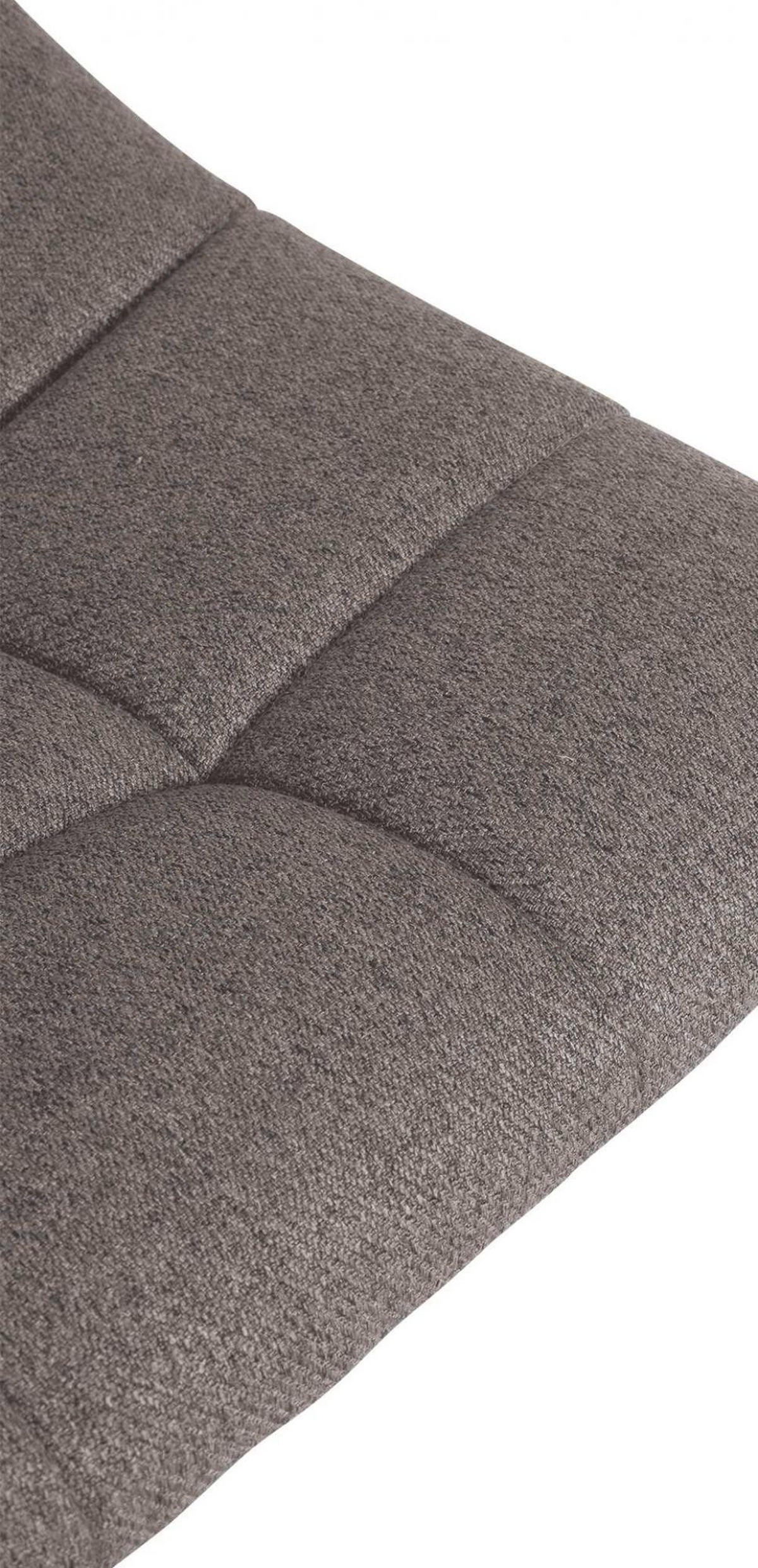 BARHOCKER Stoff grau - Schwarz/Grau, Textil/Metall (43/87/46.5cm) - CLP