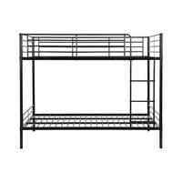 ETAGENBETT - 1 Person - Metall, Metall - Schwarz - - Schwarz, Metall (120/190cm) - Vente-Unique