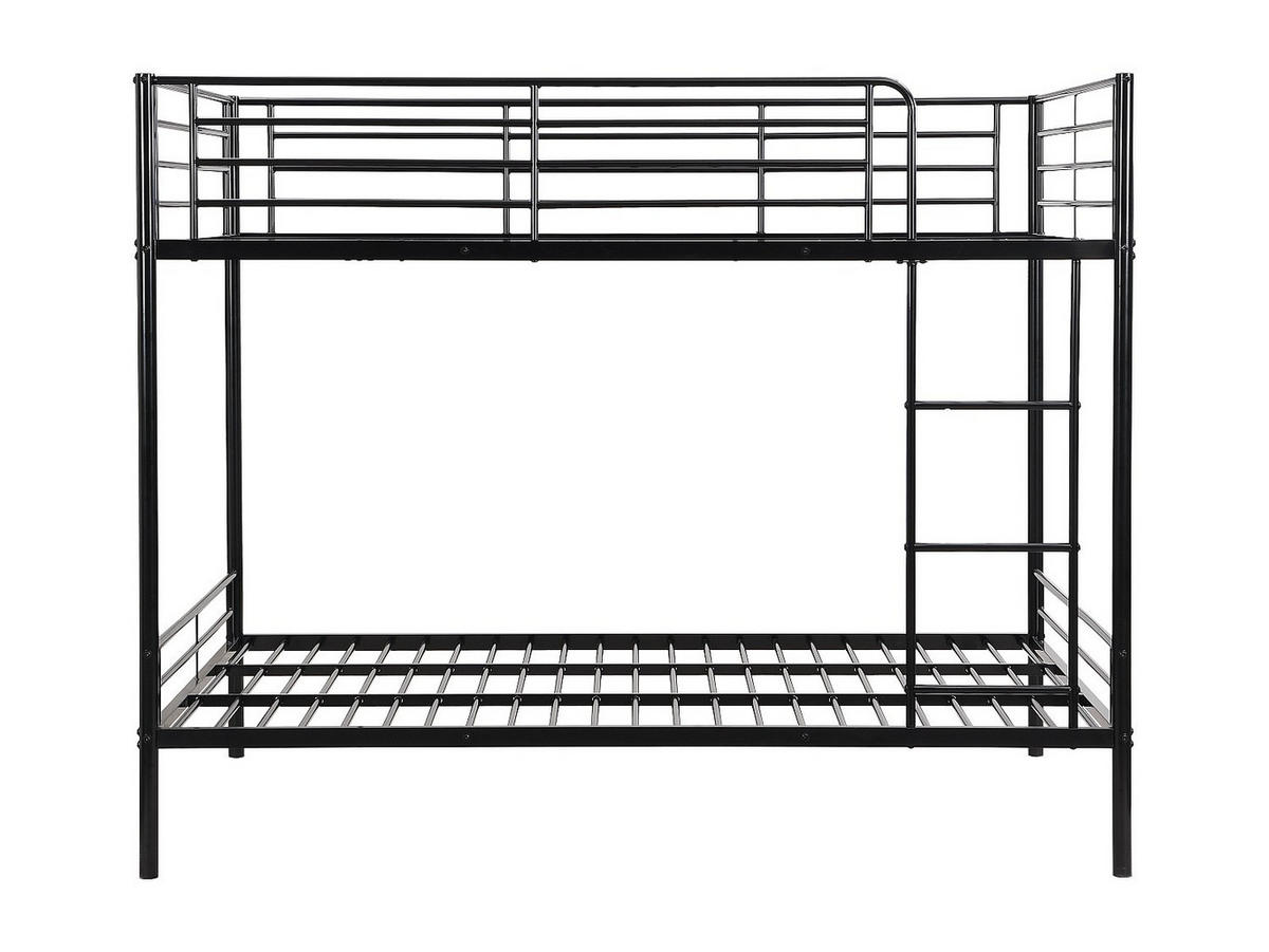 ETAGENBETT - 2 x 120 x 190 cm - Schwarz - DUOTIS II - Schwarz, Metall (126/198cm) - Vente-Unique