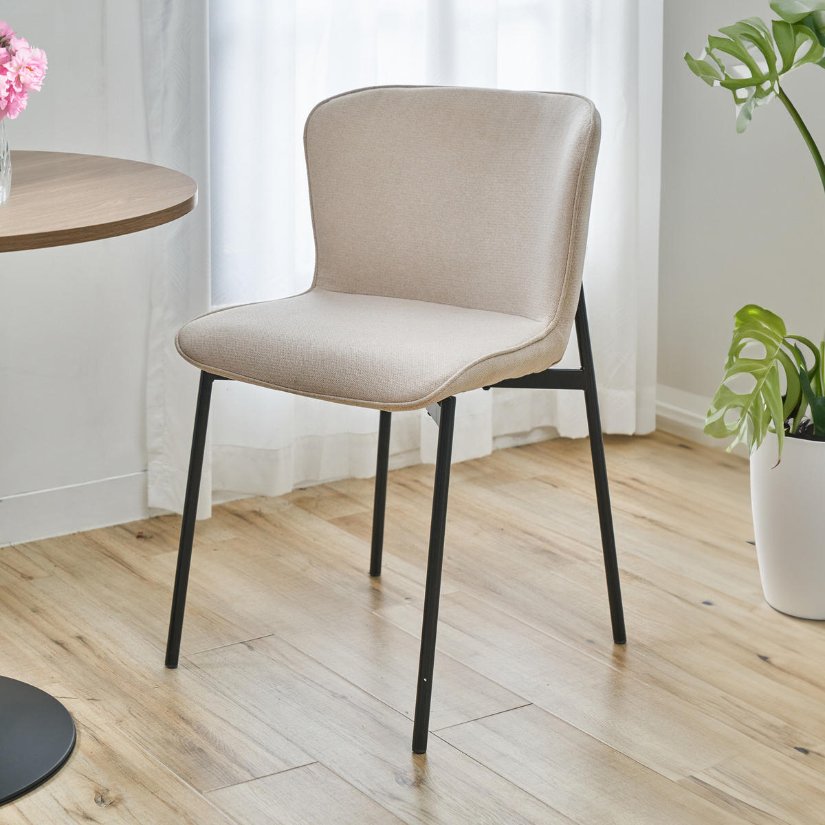 ESSZIMMERSTUHL MARY 2er Set - Beige, Textil (50/81/50cm) - SVITA