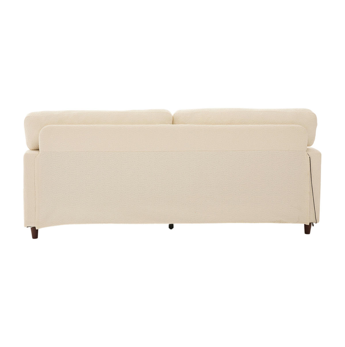 POHOVKA z chenille, 203/77,5/86 cm béžová, 2-miestna s USB-C a LED - béžová, textil (203/86/77.5cm) - BEAOK
