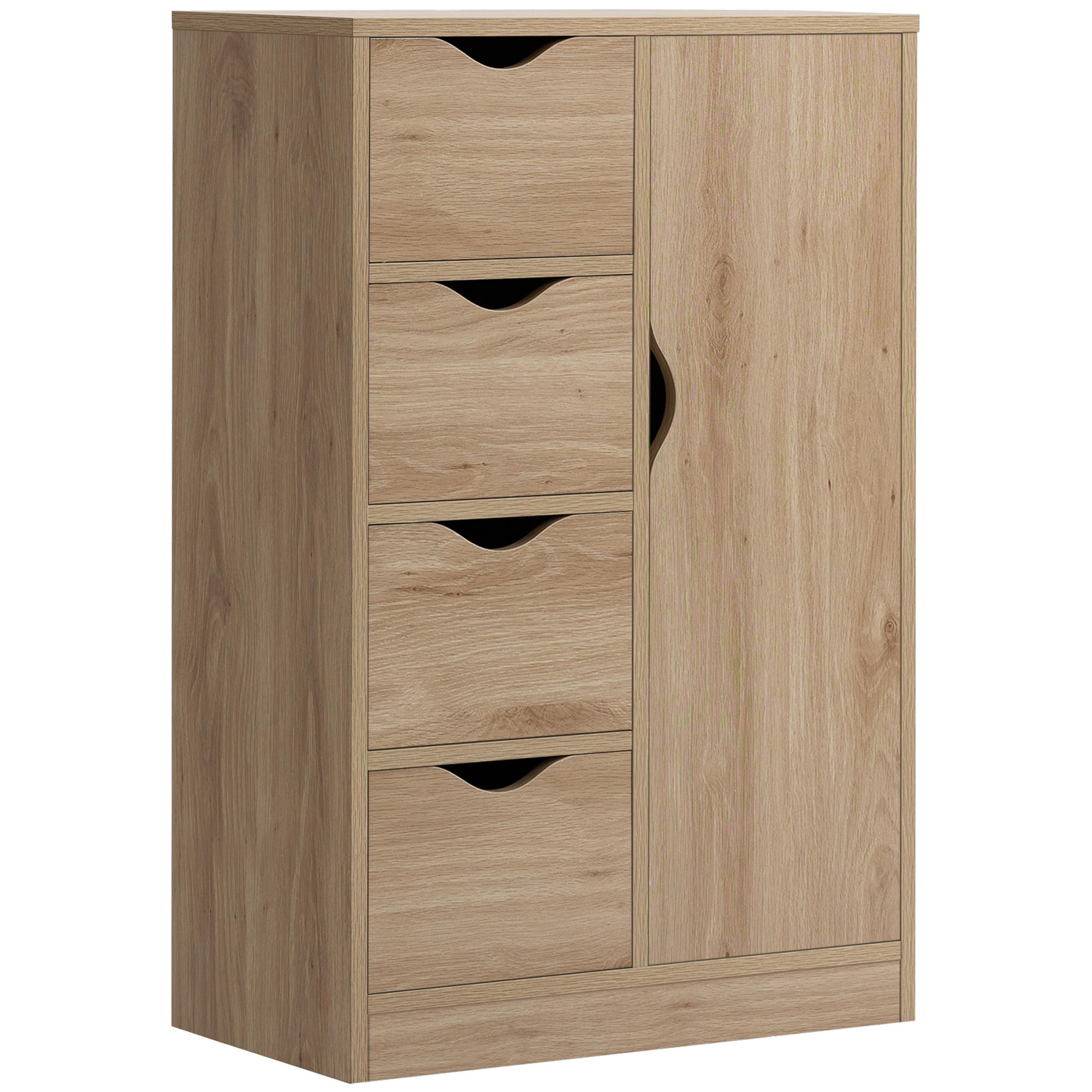 KOMMODE DE-12347 54/29/83 cm Braun - Braun, Holzwerkstoff (54/83/29cm) - ComfortXL