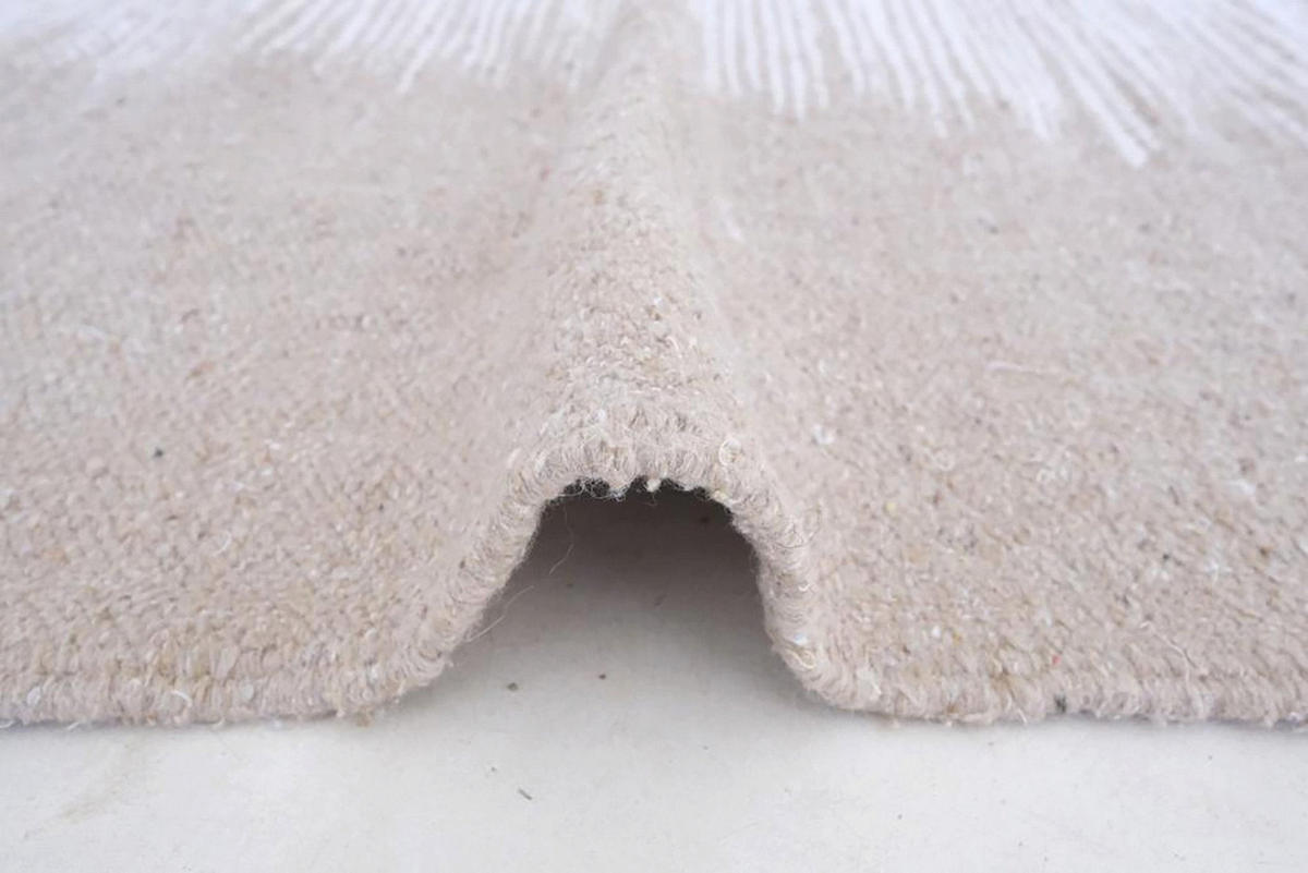 BERBERTEPPICH Kelim Marokko Wolle 140x 200 cm - Beige, Naturmaterialien (140/200cm) - AFK Living