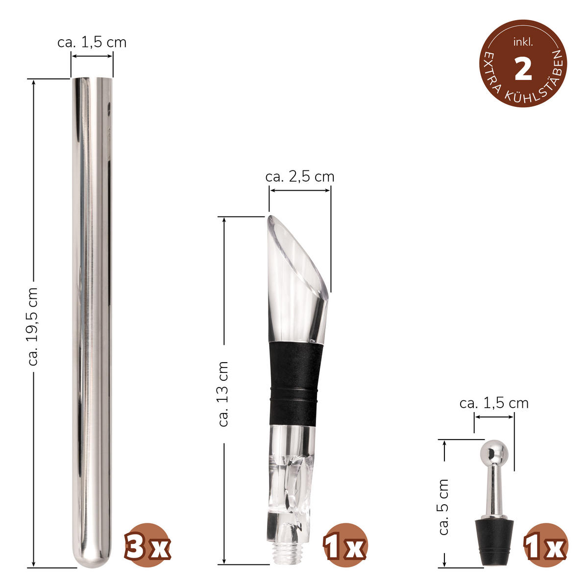 WEIN-AUSGIEßER, transparent - Transparent, Kunststoff (2.5/31.5/2.5cm) - bremermann