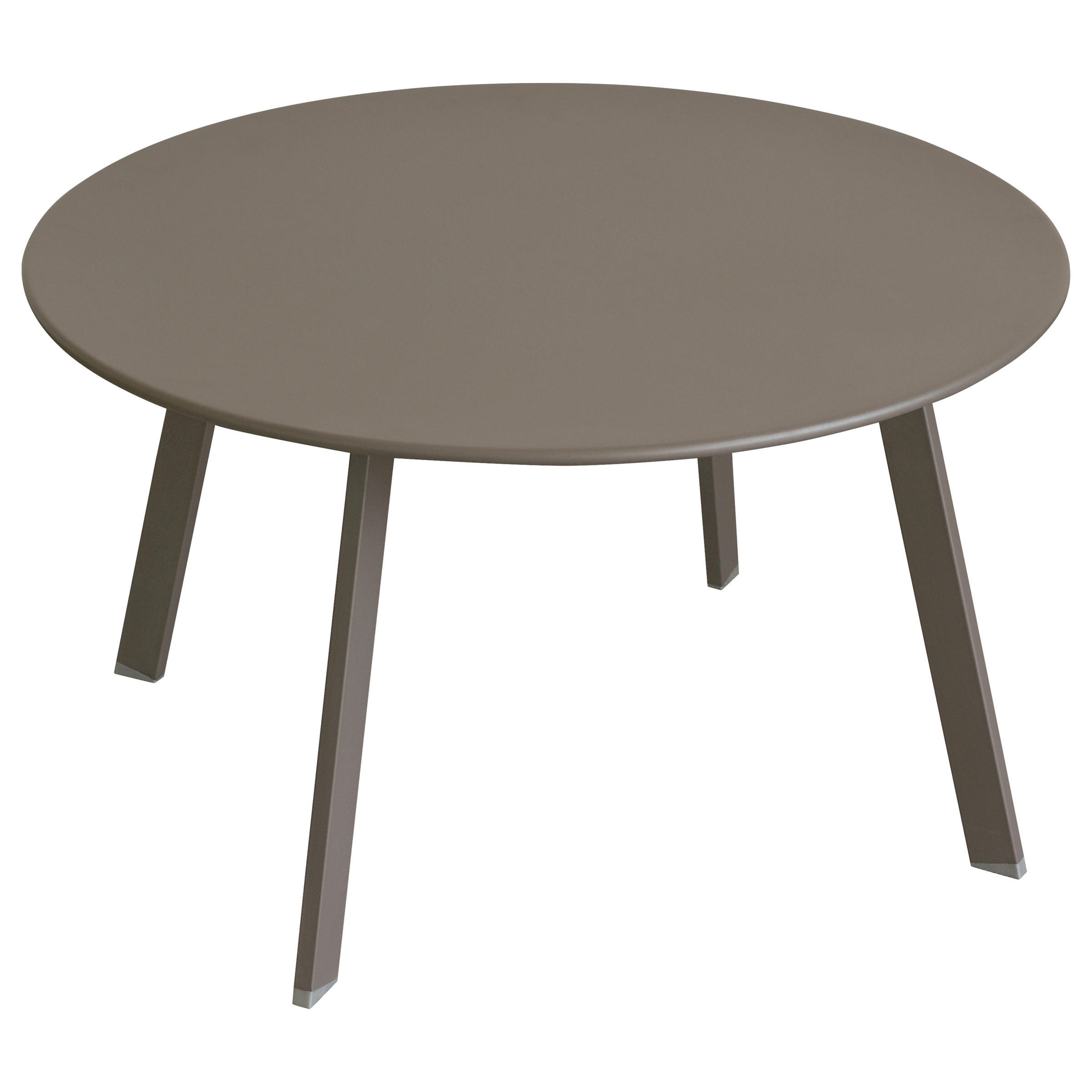 GARTENTISCH Metall Saona Ø 70 cm - Taupe, Metall (70/70/39.5cm)