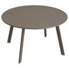 GARTENTISCH Metall Saona Ø 70 cm - Taupe, Metall (70/70/39.5cm)