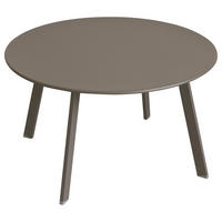 GARTENTISCH Metall Saona Ø 70 cm - Taupe, Metall (70/70/39.5cm)