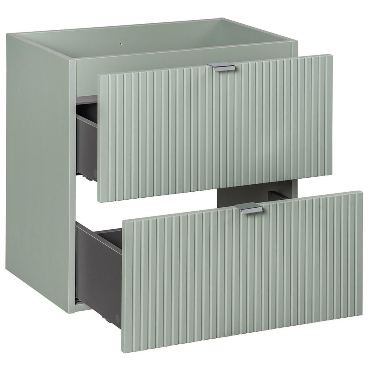 BADMÖBEL-SET 2-TLG. Newport-56 - Grün, Holzwerkstoff (60/190/40cm) - Lomado