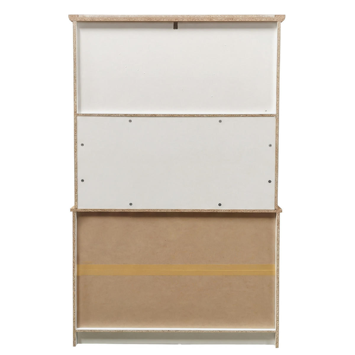 BUFFET 106/39/176,5 cm Küchenbuffet,Küchenschrank 2 Schubladen,Weiß - Weiß, Holz (106/176.5/39cm) - LVHOM
