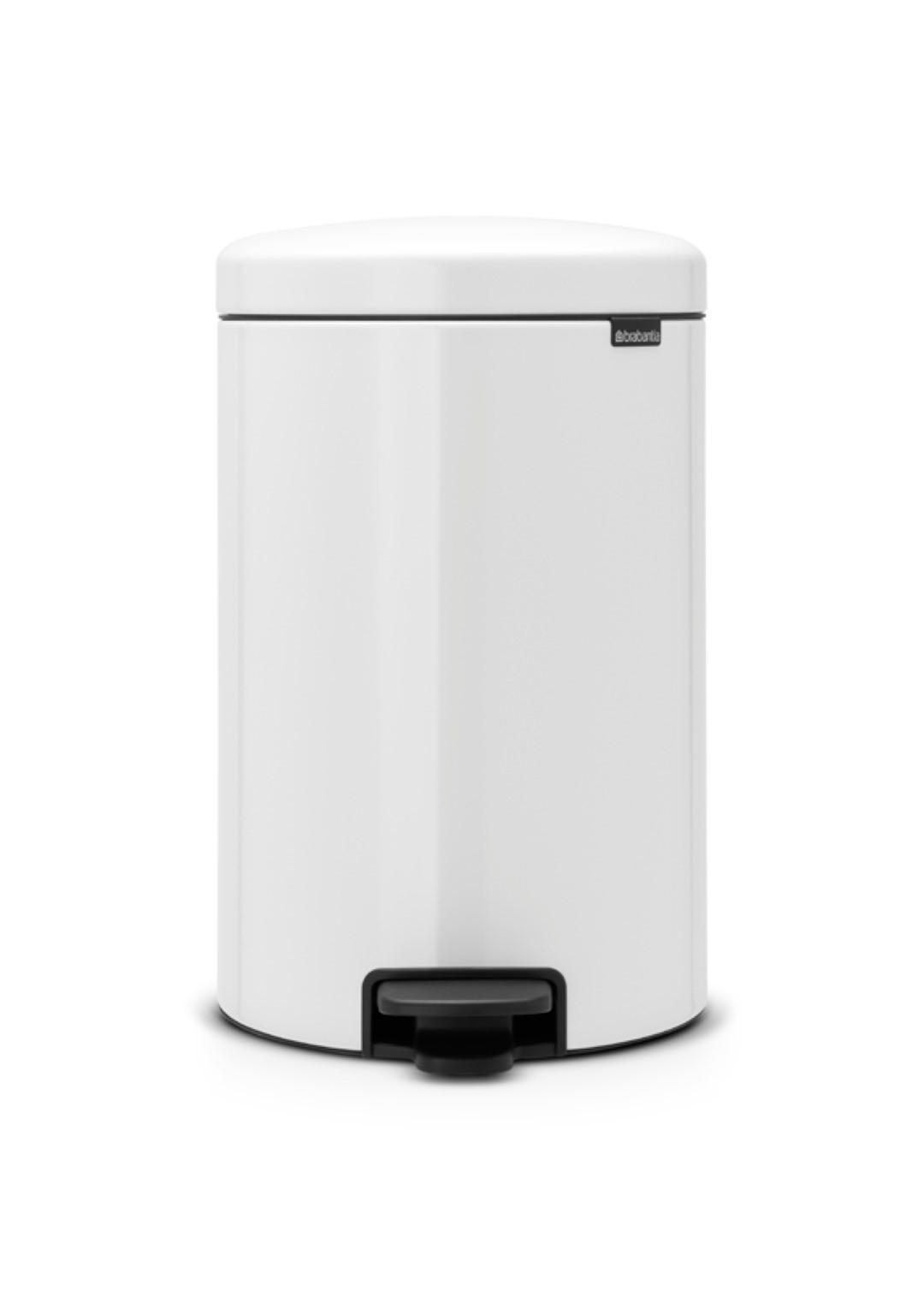MÜLLEIMER klassisch Mit Soft Verschluss 20 Liter 46,7 x 29 x 38 cm Metall Weiß - Weiß, Metall (29/46.7/38cm) - PROREGAL