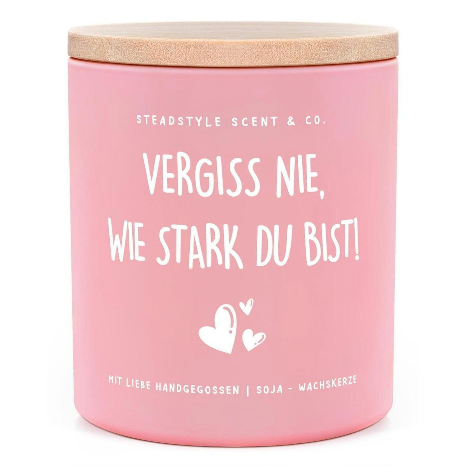 DUFTKERZE Lavendel 10oz 55h Brenndauer - Rosa, Glas (9.5cm)
