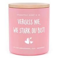 DUFTKERZE Lavendel 10oz 55h Brenndauer - Rosa, Glas (9.5cm)