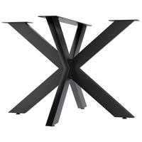 TISCHBEIN eckig 100/100/71 cm Metall schwarz - Schwarz, Metall (100/71/100cm) - CLP