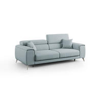 LINEARSOFA Fusion - Hellblau, Textil (215/73/102cm) - Divani.store