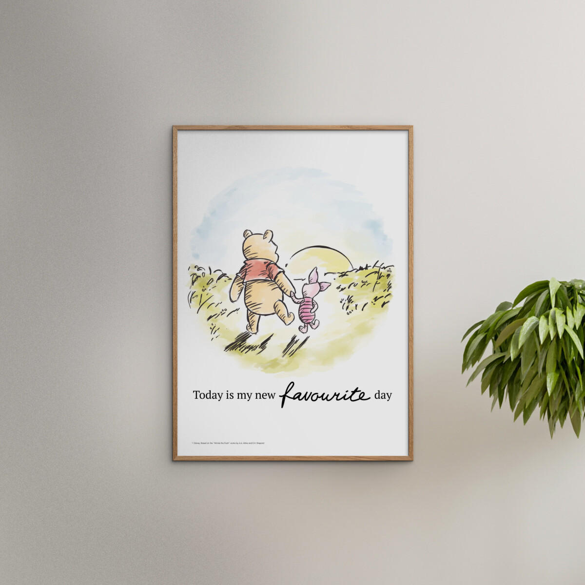 POSTER Disney - Winnie the Pooh - Friendship Sunset - Multicolor, Papier (50/70/0.1cm) - Poster&Frame