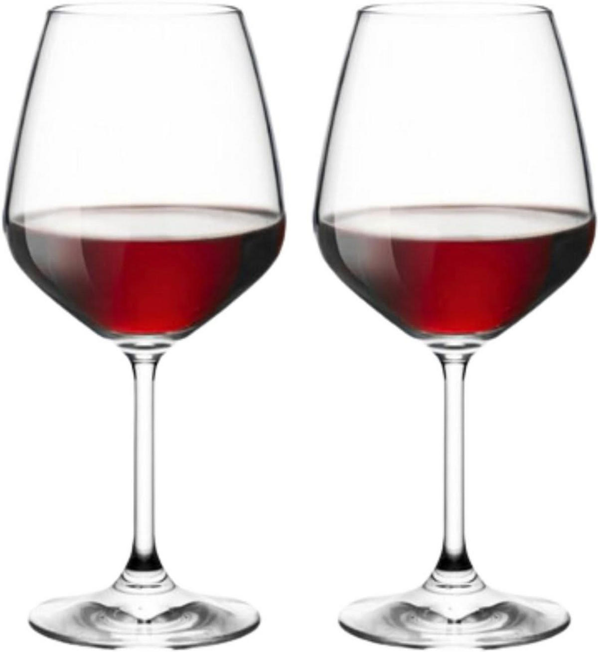 ROTES WEINGLAS Rote Weingläser Restaurant 525 ml - 2 Stücke - Transparent, Glas (0.53L) - Bormioli Rocco
