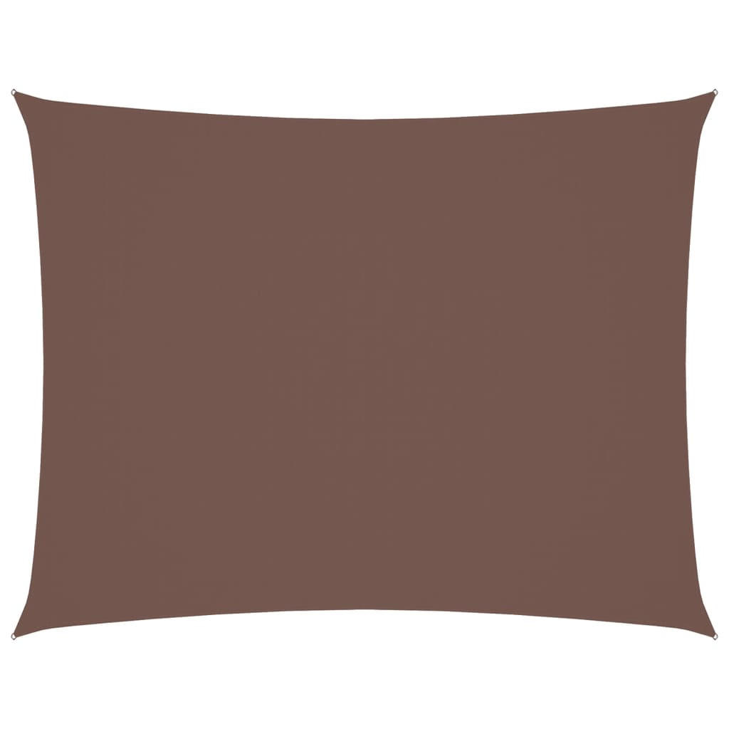 SONNENSEGEL Oxford-Gewebe Rechteckig 4x6 m Braun - Braun, Textil (600/400cm) - furnicato