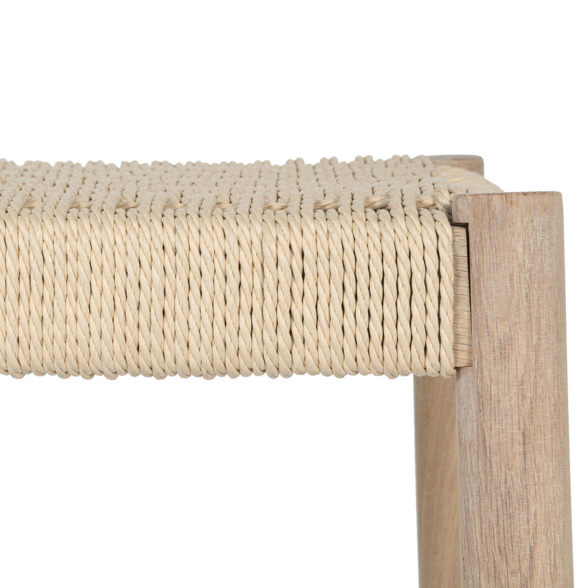 BARHOCKER 1 Stück in Rattan / Eiche Eiche bianco - Honigeiche/Eichefarben, Holz/Papier (44/66/37cm) - Furnhouse