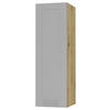 KÜCHENHÄNGESCHRANK Kvantum W4/20 Dust Grey Matt / Eiche Artisan Matt 20 / 32,5 / 96cm - Eiche Artisan/Grau, Holz/Holzwerkstoff (20/96/32.5cm) - Feldmann-Wohnen