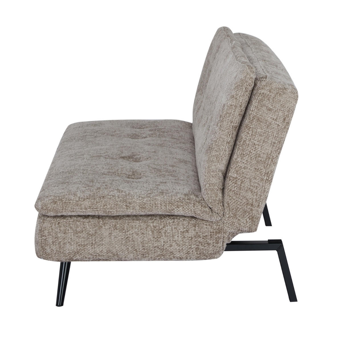 SCHLASOFA 3-Stizer aus Stoff 179x87x80cm, taupe - Taupe, Textil (87/80/179cm) - Giga Meubel