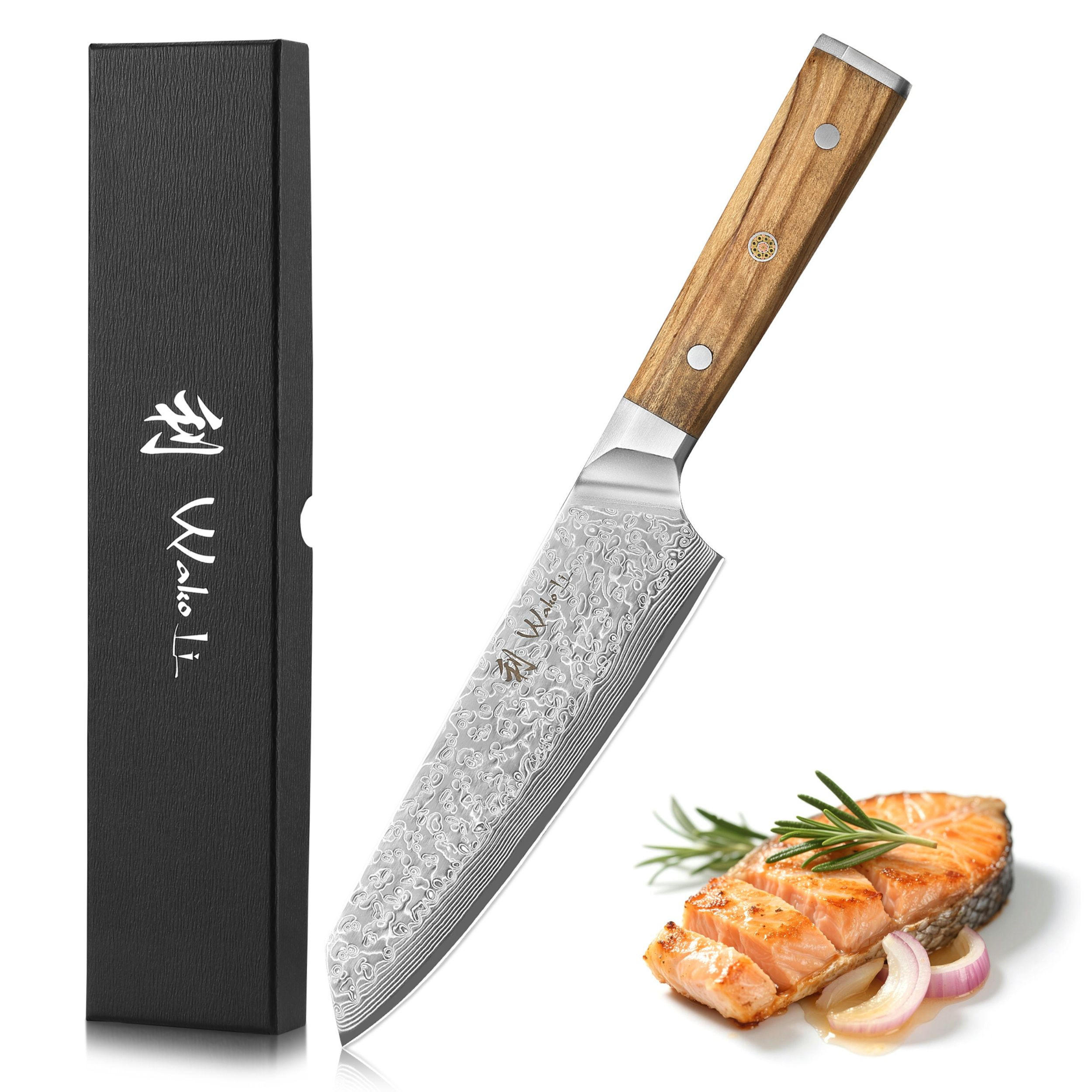 KIRITSUKEMESSER 18 cm - Braun, Metall (30cm) - Wakoli