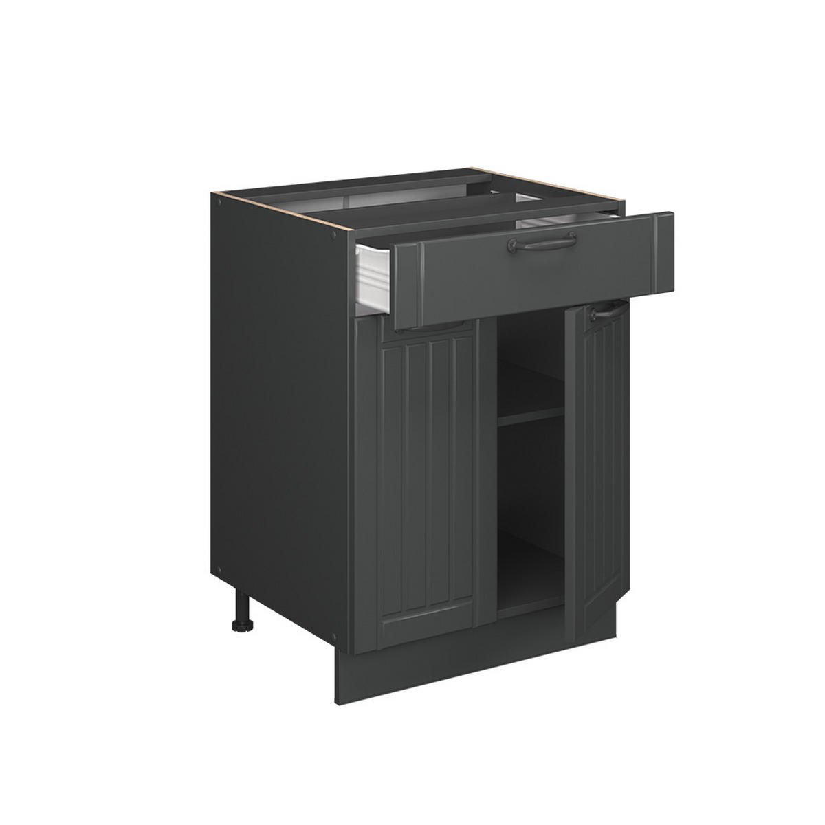 Dunkelgrau/Anthrazit, Holzwerkstoff (60/82/60cm) - Vicco