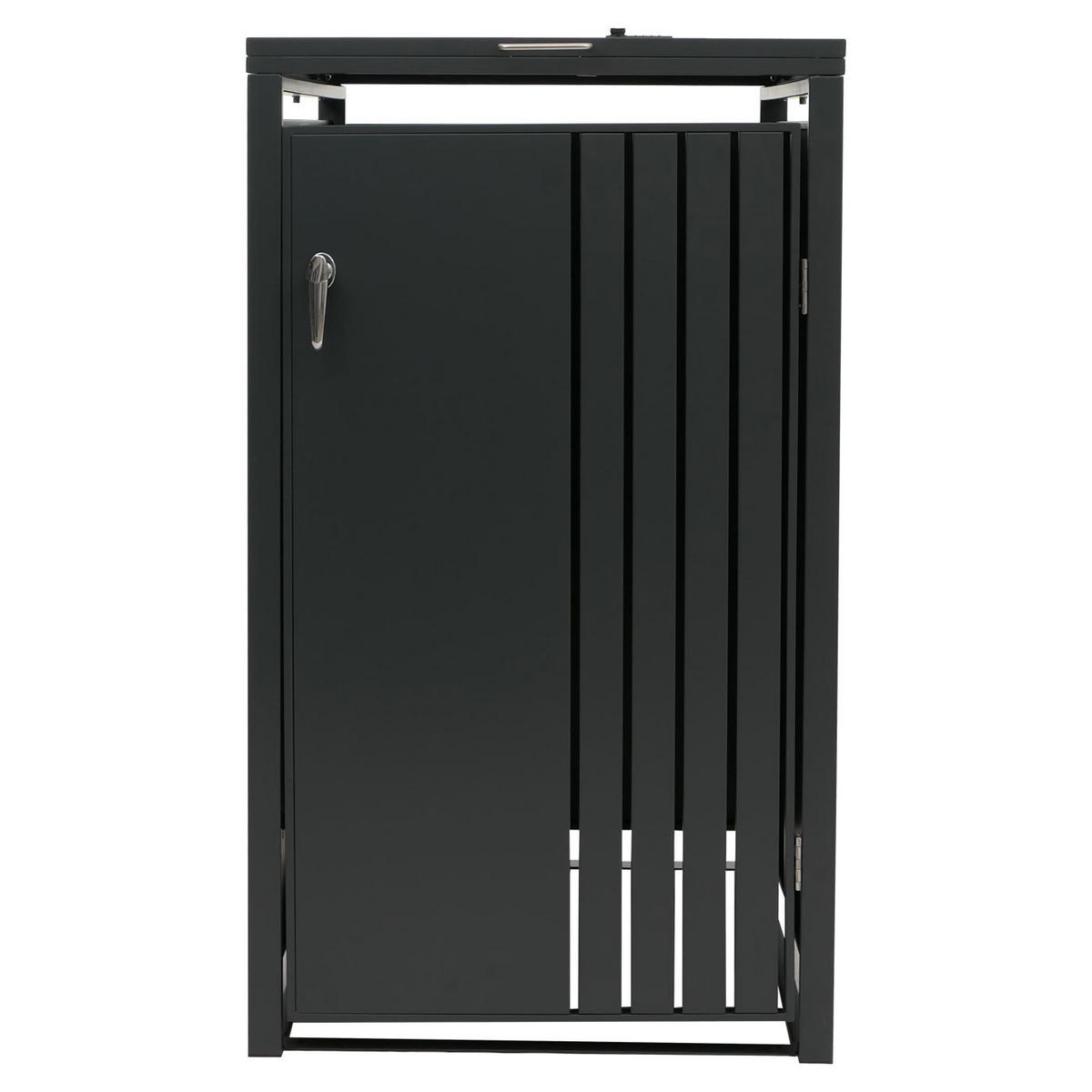 1ER-MÜLLTONNENVERKLEIDUNG Anthrazit - Anthrazit, Metall (68/122/84cm) - MCW