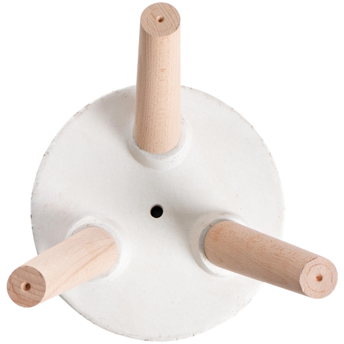 BLUMENTOPF Weiß Preweza - Beige/Creme, Naturmaterialien (43cm) - Beliani