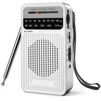 RADIO – FM/AM – Lautsprecher-/Kopfhöreranschluss – Silber - Grau, Kunststoff (13/7.2/3.1cm) - DCA