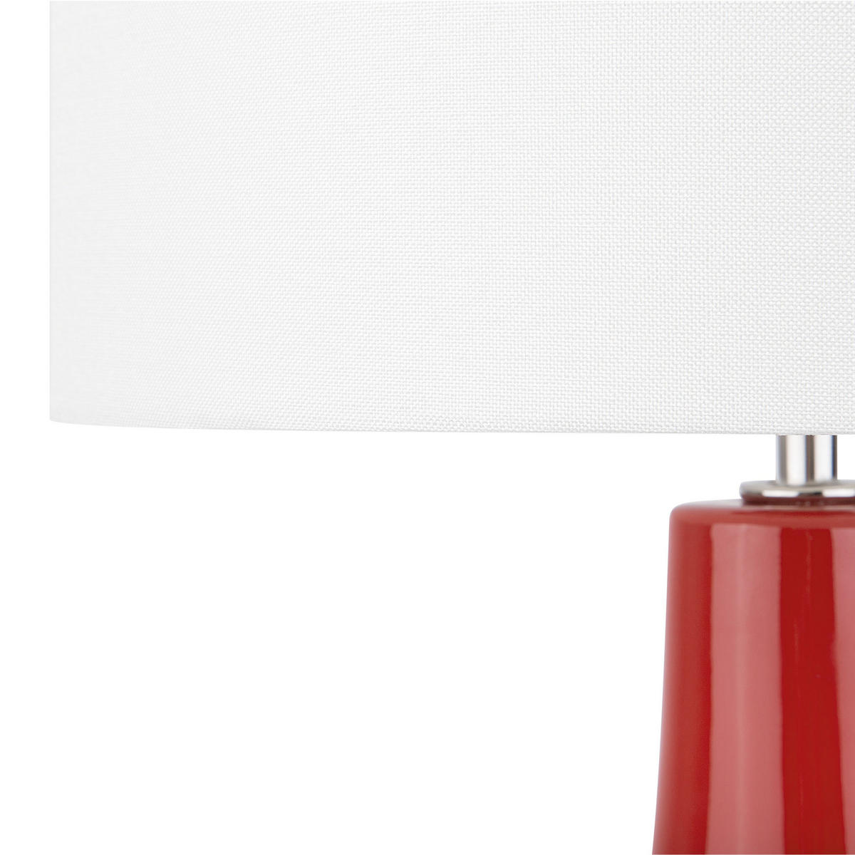 TISCHLAMPE Triversa 32/32/60 cm - Rot, Keramik (32/32/60cm) - Beliani