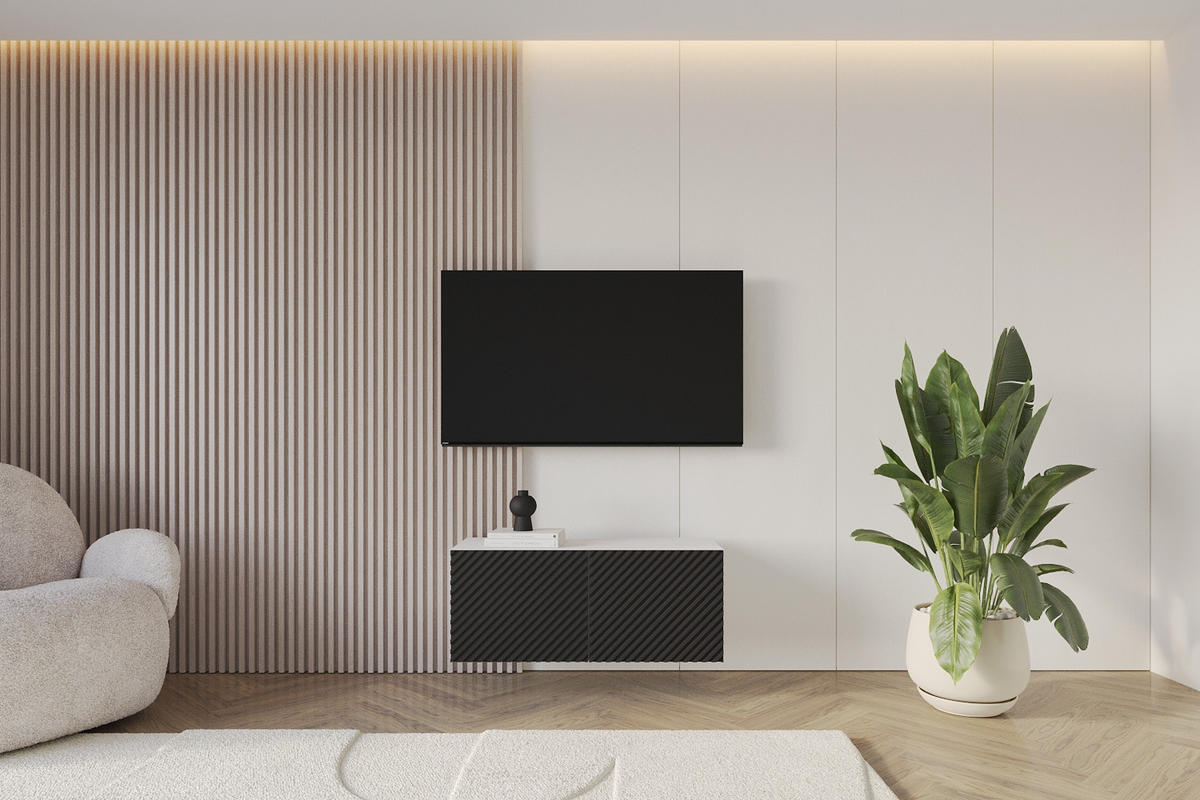 LOWBOARD ZENO-W 100x40x41 cm - Artisan / Katania - Eiche Wotan, Holzwerkstoff (100/40/41cm) - ALTDECOR