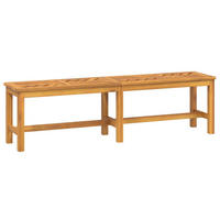 GARTENBANK 150 cm Massivholz Akazie - Braun, Holz (150/45/35cm) - furnicato