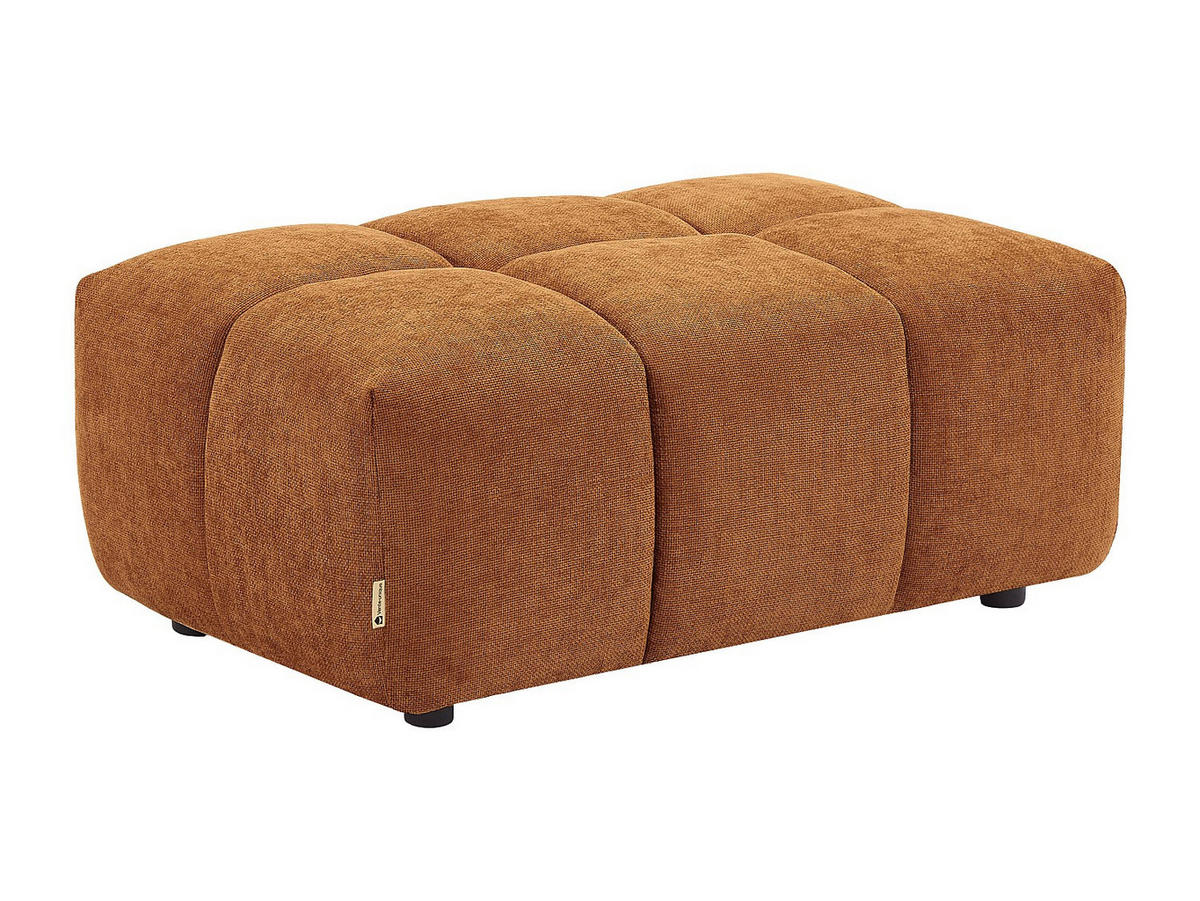 SITZHOCKER - 1 Person - Stoff - Terracotta - APOLIU - Terracotta, Textil (72/45/109cm) - Vente-Unique
