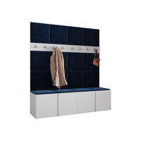 MOBILIER PENTRU HOL Orion V - albastru/alb, material plastic/compozit lemnos (168/186/46cm) - MIRJAN24